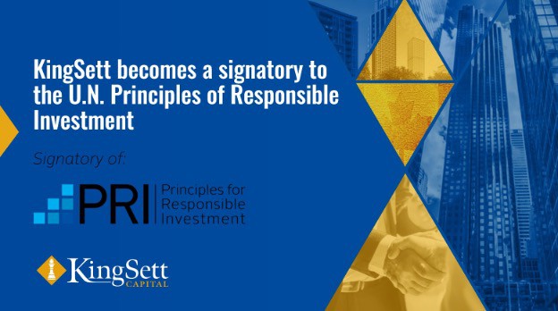 KingSett signs to the Principles for Responsible Investment